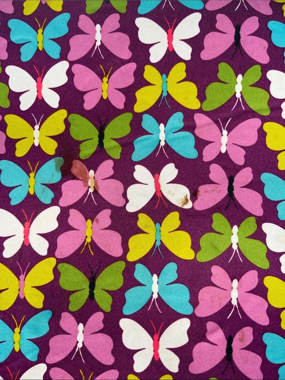 Vera Bradley Purple Butterfly Print Laptop Bag